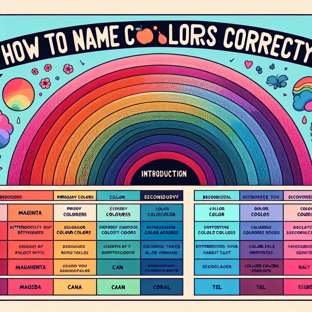 Jak správně pojmenovat barvy
